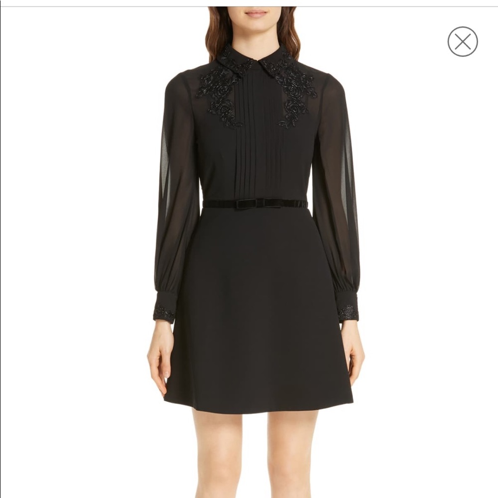 Ted Baker Amaali Lace Appliqué Fit & Flare Dress - Picture 1 of 8